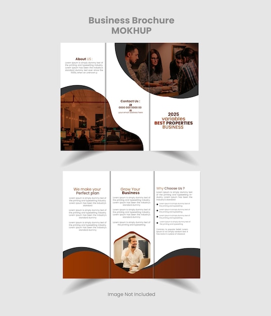 Folleto de marketing identidad de publicidad empresarial diseño de ilustrador de impresión premium