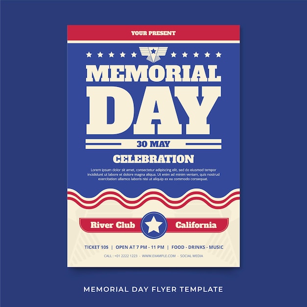 Folleto del Memorial Day