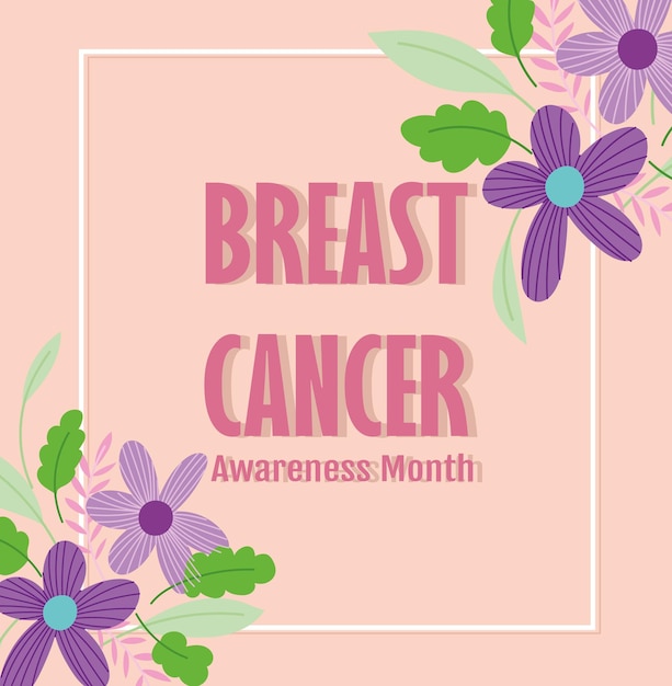 Folleto del mes de concientización sobre el cáncer de mama