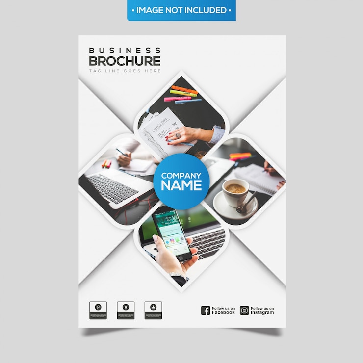 Vector folleto de negocios abstractos