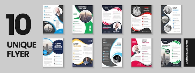 Folleto de negocios corporativos diseño de portada de volante Folleto de marketing digital Plantilla de folleto comercial