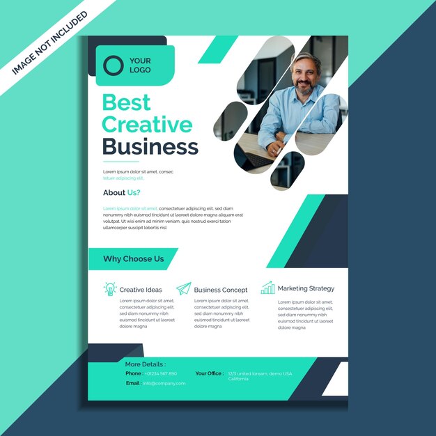 Folleto de negocios creativo