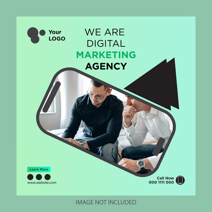 Folleto o publicación en redes sociales plantilla de publicación de instagram de marketing digital
