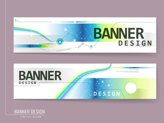 Folleto de plantilla de banner moderno