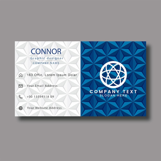 Folleto tarjeta de visita profesional maqueta ilustración vectorial tarjeta de empresa tarjeta de visita
