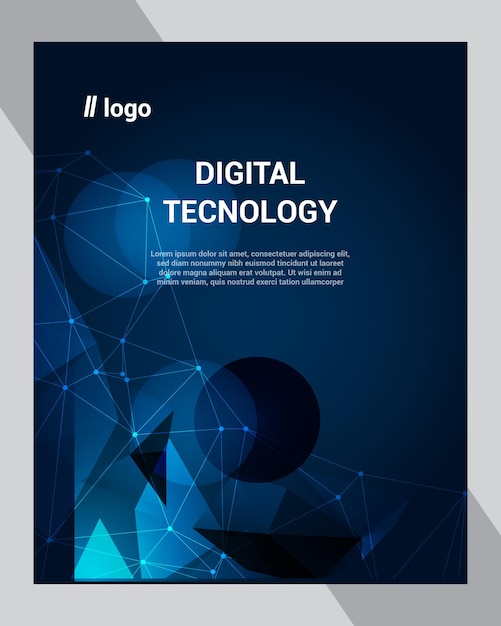 Folleto de tecnología digital