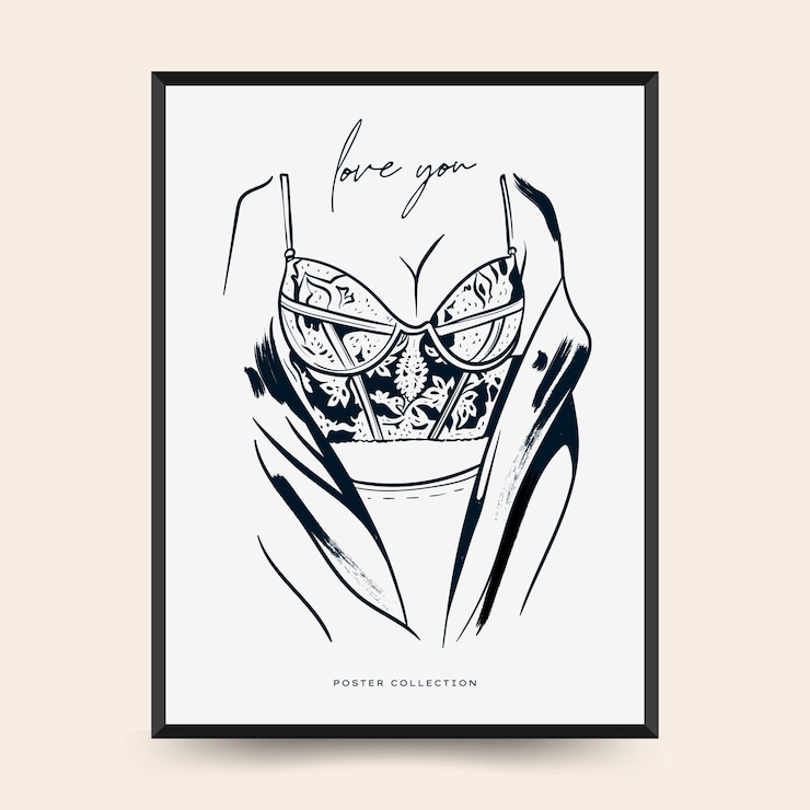 Vector folleto vertical de amor moderno o plantilla de póster tarjeta de san valentín dibujada a mano romántica