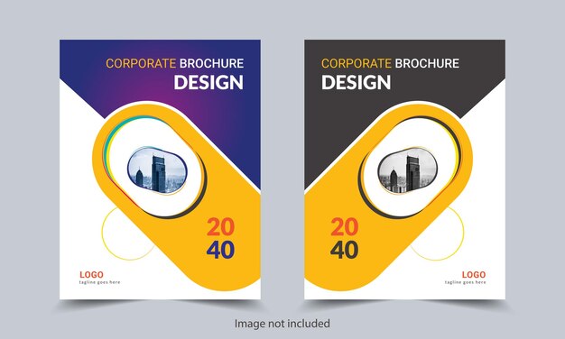 Folletos corporativos, volantes, informes anuales, folletos, carteles, revistas, plantilla de diseño de portada de libros