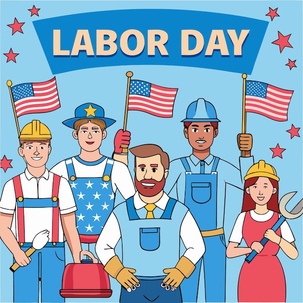 folletos del día del trabajo
