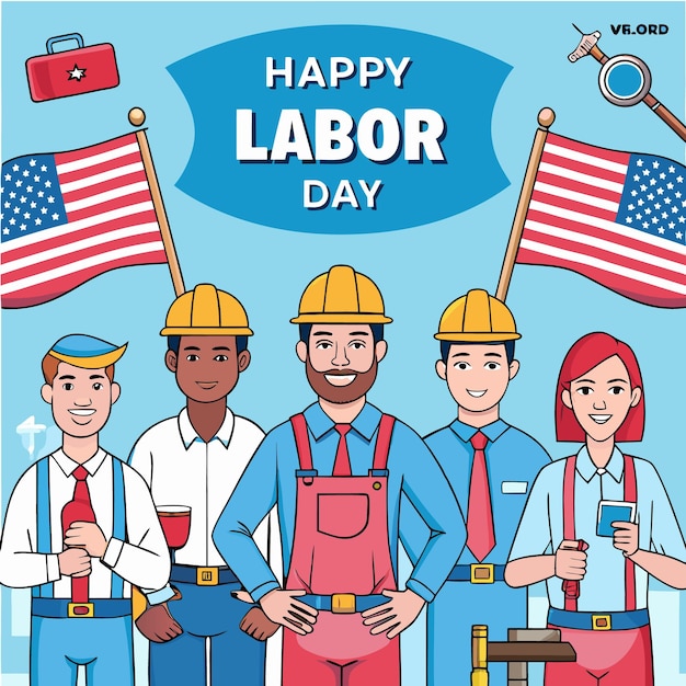 folletos del día del trabajo