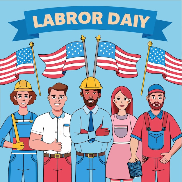 folletos del día del trabajo