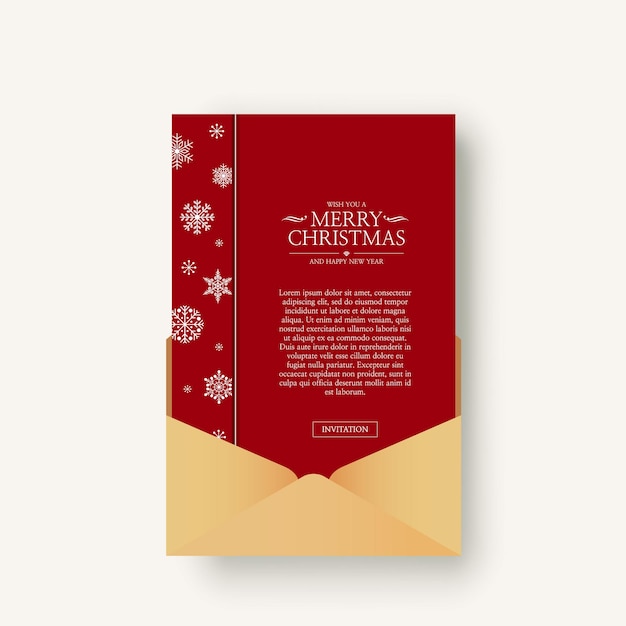 folletos de Navidad y Año Nuevo plantillas de tarjetas de vacaciones