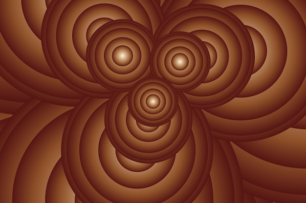 Fondo 3D abstracto marrón