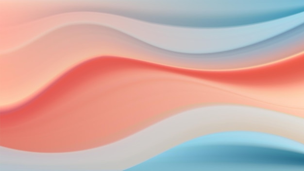 Fondo 3D abstracto con ondas Cartel de flujo colorido Ilustración vectorial
