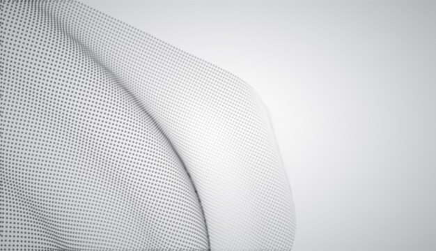 Fondo 3d abstracto vector con curvas y onda