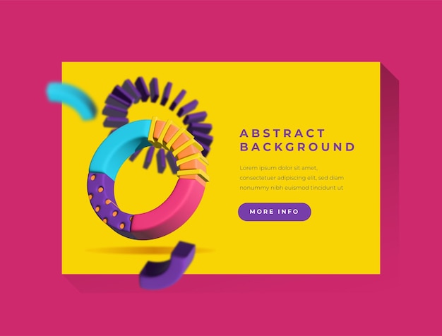 Fondo en 3D abstracto