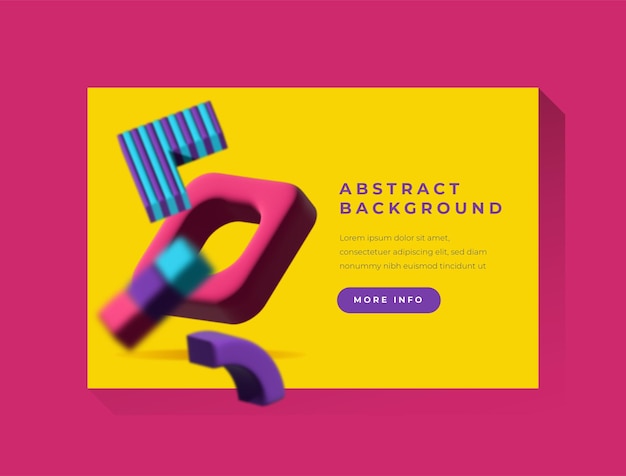 Fondo en 3D abstracto