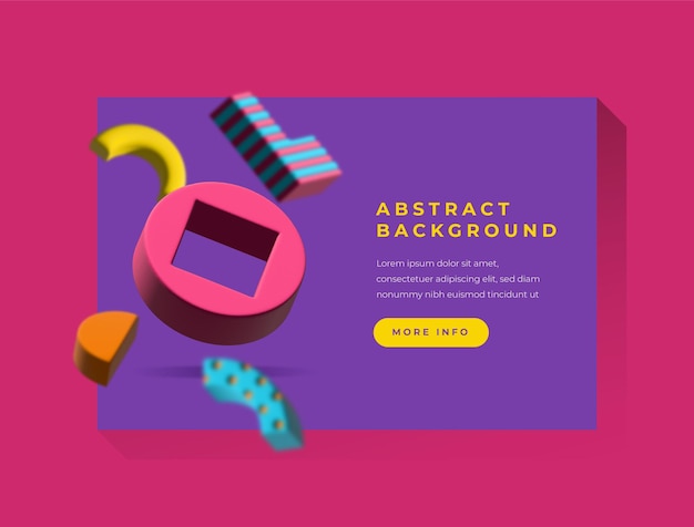 Fondo en 3D abstracto