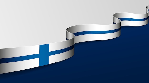 Fondo 3D con bandera de Finlandia Un elemento de impacto para el uso que desea hacer de él