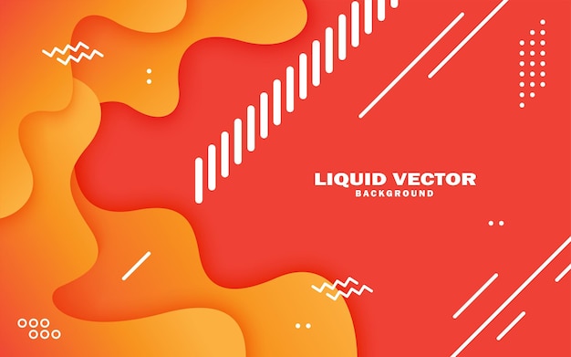 Vector fondo 3d dinámico con concepto moderno de formas fluidas