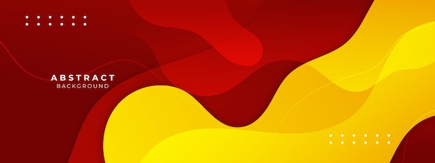 Fondo 3d de formas geométricas rojas y amarillas abstractas Ilustración vectorial diseño gráfico abstracto banner patrón presentación fondo papel tapiz plantilla web