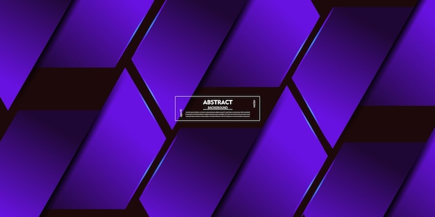 Fondo 3D futurista abstracto con fondo púrpura oscuro patrón de luz y sombra fría