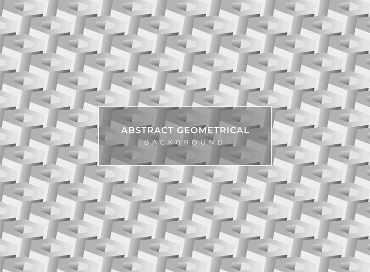 Vector fondo 3d geométrico abstracto con formas hexagonales 3d