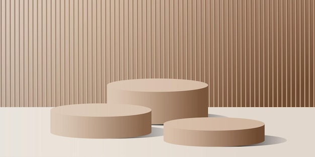 Fondo 3D del podio para la crema de colocación de productos