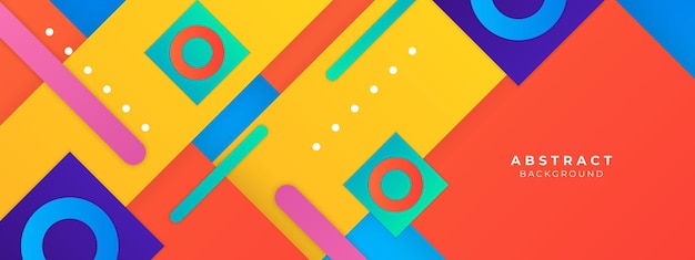 Fondo abstractamente colorido con 3d moderno de moda color fresco para el diseño de presentación volante portada de las redes sociales banner web banner tecnológico