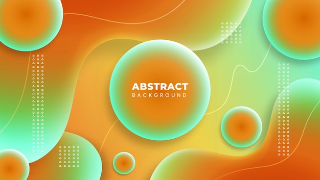 Fondo abstracto en 3D con colores atractivos y vector premium