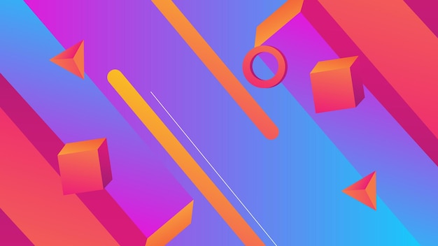 Fondo abstracto en 3D