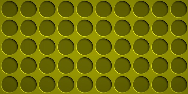 Fondo abstracto con agujeros circulares en colores amarillos