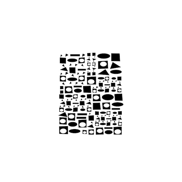Fondo abstracto aislado sobre fondo blanco Ilustración vectorial en estilo plano