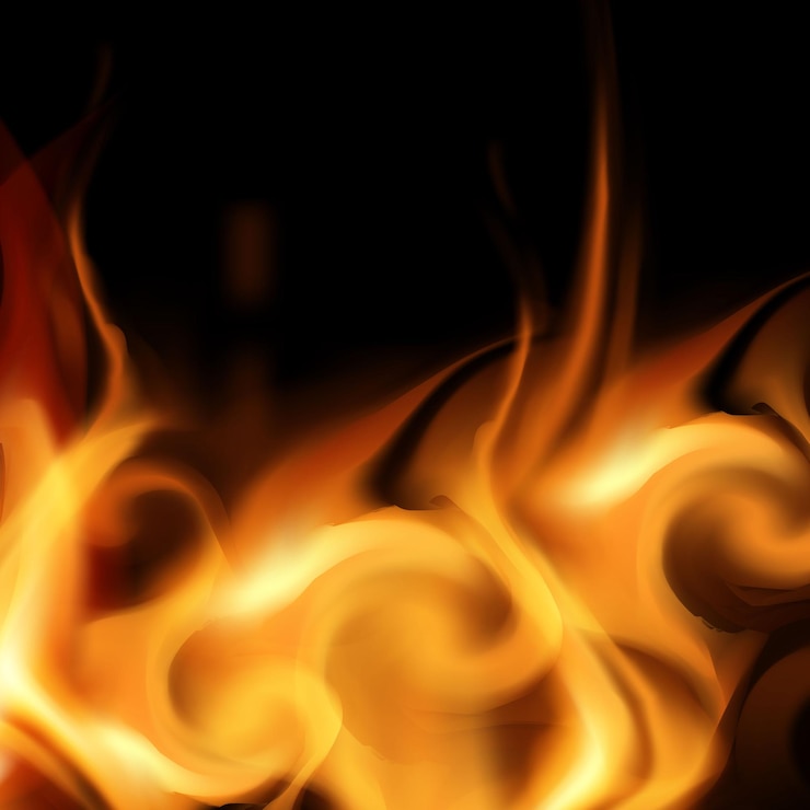 Vector el fondo abstracto ardiente