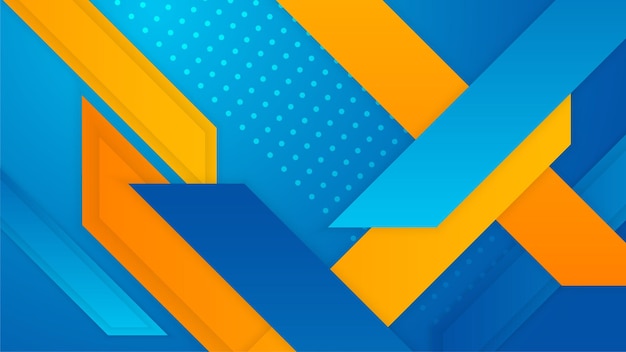 Fondo abstracto azul amarillo y naranja Diseño para plantilla de póster en telón de fondo web banner folleto sitio web volante página de destino presentación y seminario web