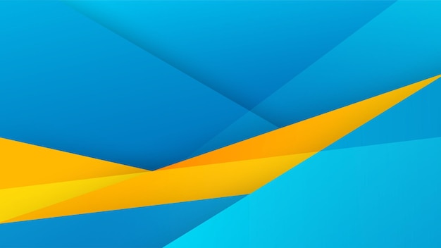 Fondo abstracto azul amarillo y naranja Diseño para plantilla de póster en telón de fondo web banner folleto sitio web volante página de destino presentación y seminario web