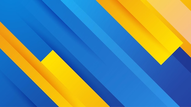Fondo abstracto azul y amarillo Plantilla de fondo de patrón de banner de diseño gráfico abstracto de vector