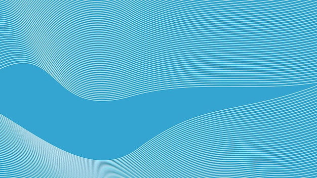 Fondo abstracto azul cian con línea curva para el fondo o la presentación
