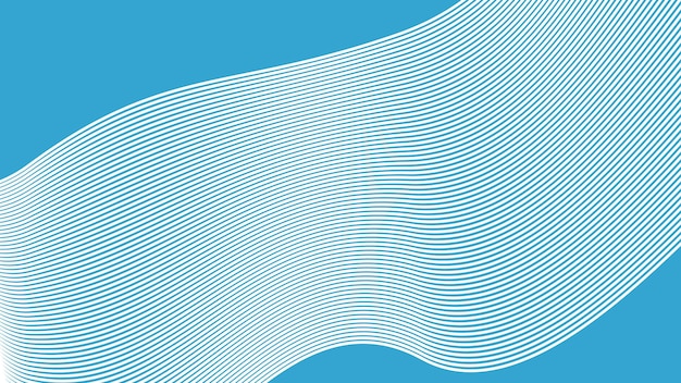 Fondo abstracto azul cian con línea curva para el fondo o la presentación