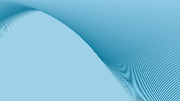 Fondo abstracto azul cielo con líneas curvas de rayas