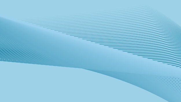 Fondo abstracto azul cielo con líneas curvas de rayas