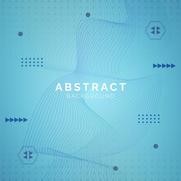 Fondo abstracto azul claro futurista con líneas y capas superpuestas de formas geométricas de sombra