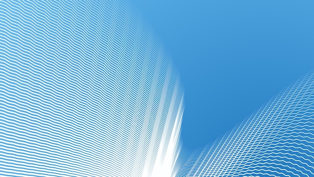 Fondo abstracto azul claro con rayas y líneas en zigzag para el fondo