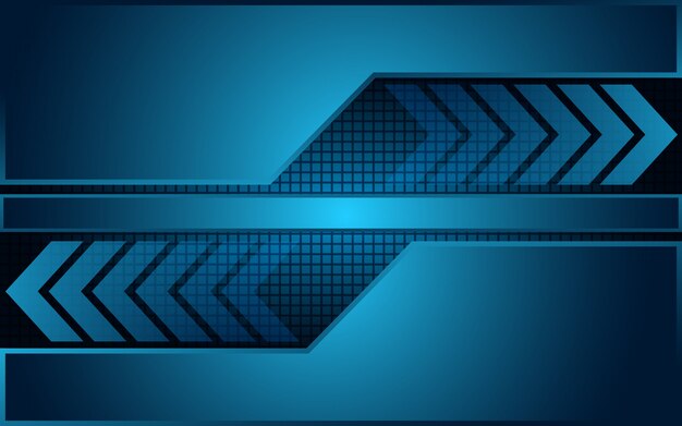 Fondo abstracto azul flecha futurista