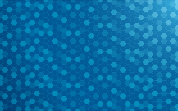 Fondo abstracto azul con hexágono
