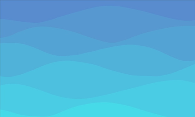 Fondo abstracto azul con ilustración de vector de onda