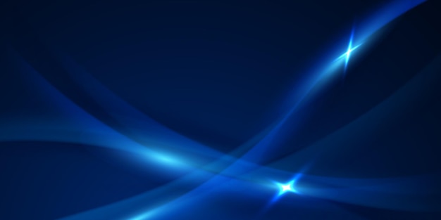 Fondo abstracto azul con ilustración vectorial de elementos de lujo