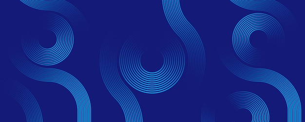 Fondo abstracto azul Líneas brillantes azules geométricas forma Líneas de gradiente azul brillante moderno