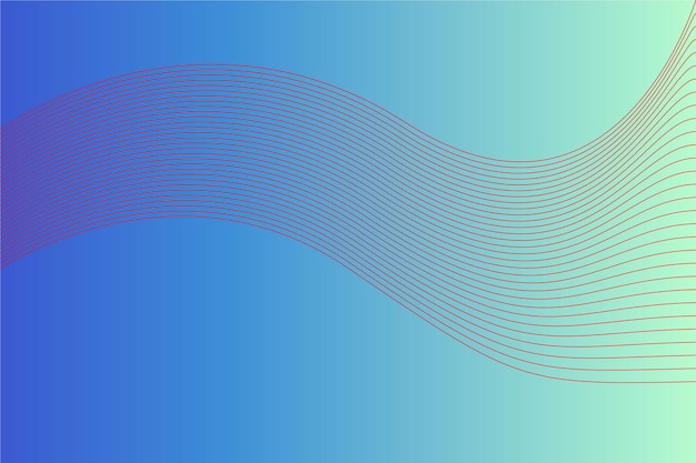 Fondo abstracto azul con líneas fluidas