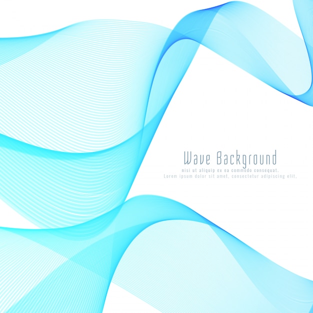 Fondo abstracto azul onda styish